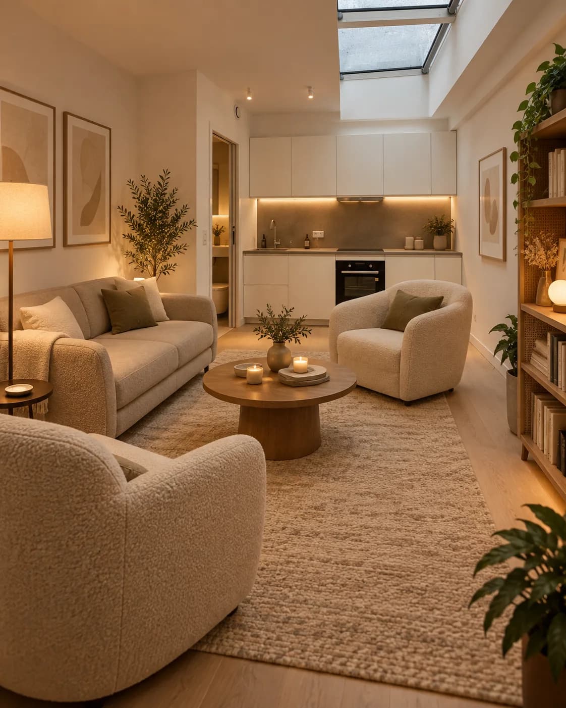 Virtual staging as a living room — Project · artist’s impression