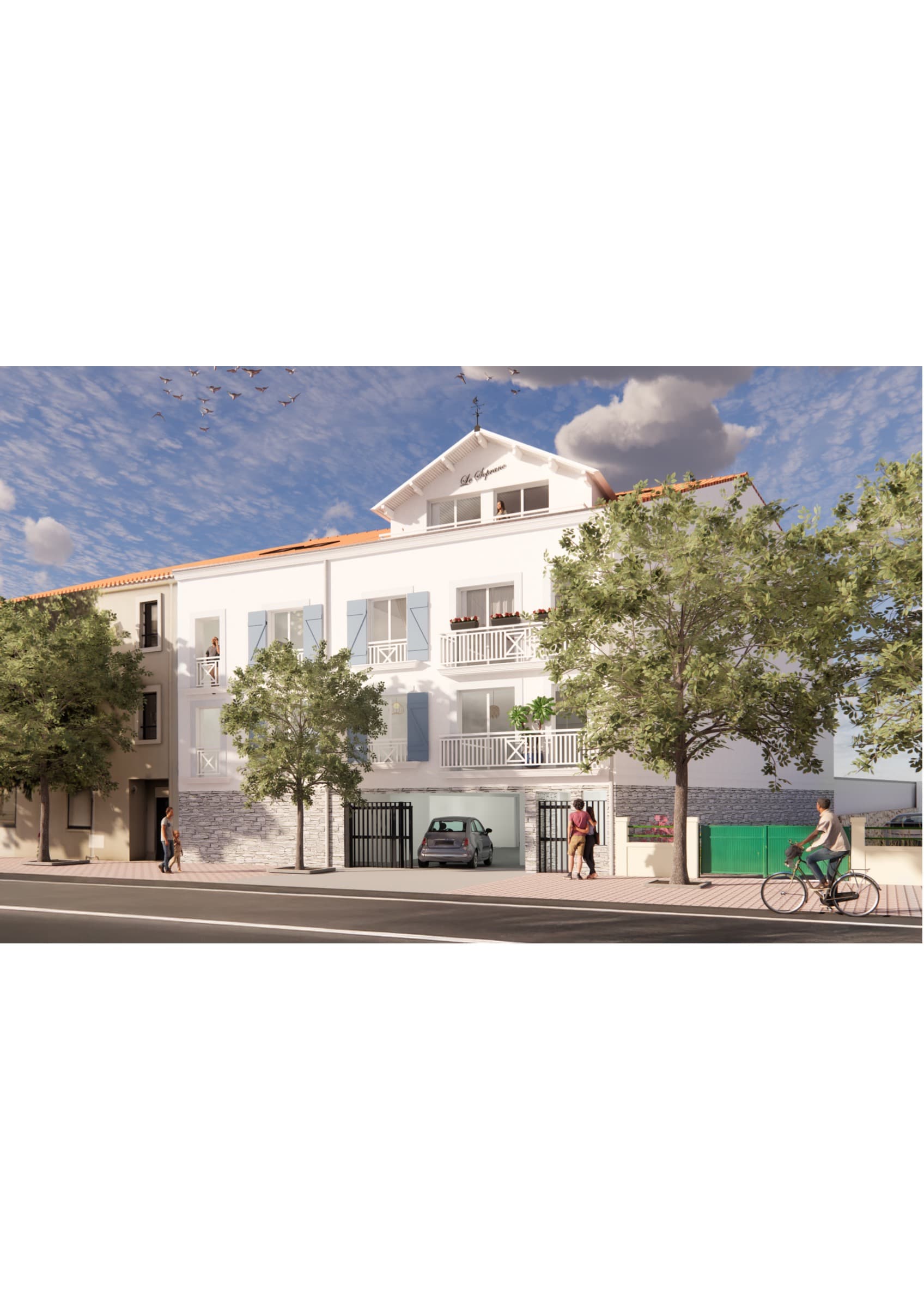 La Soprano — perspective de la résidence balnéaire des Sables-d'Olonne